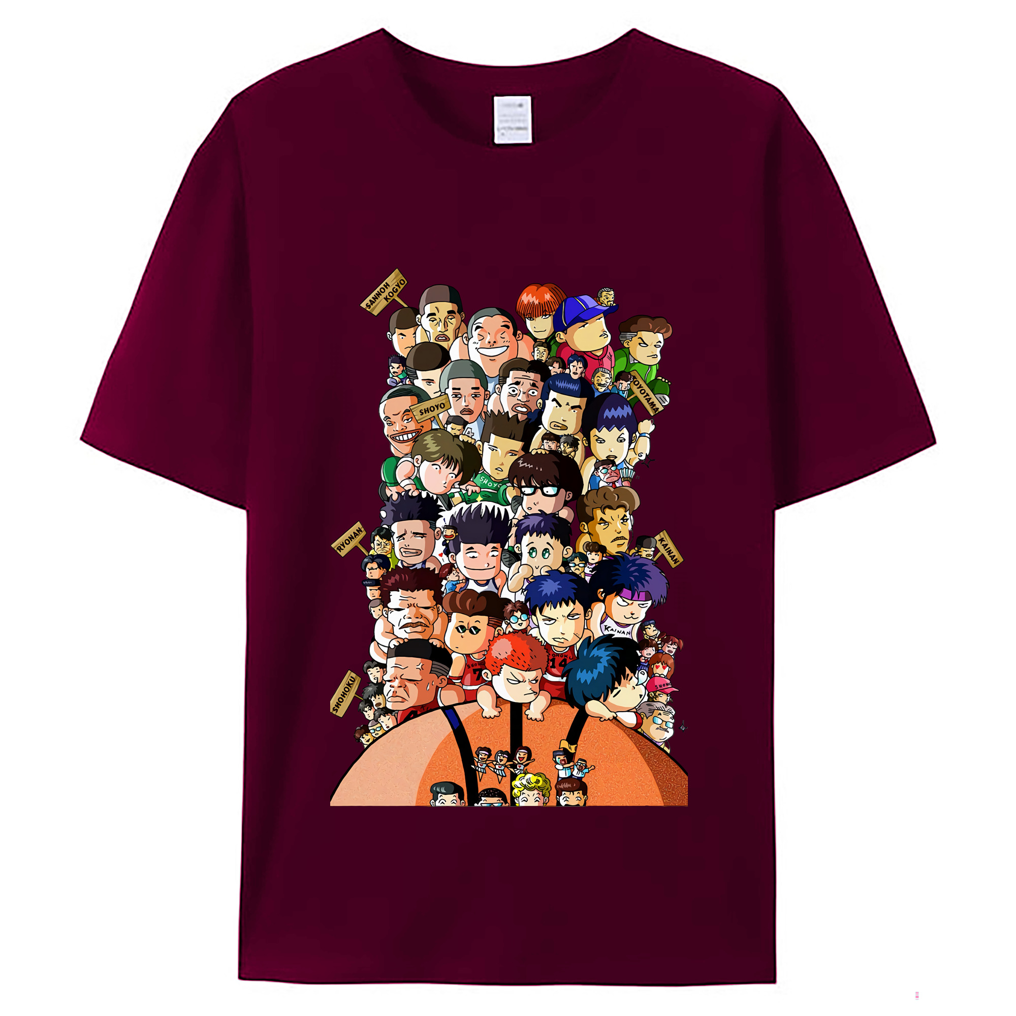 （画像用） SLAM DUNK／スラムダンク レディースカジュアルプリントTシャツ（綿100％）